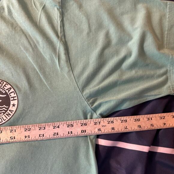 Saltwater 3XL Graphic T-Shirt Coastal Collection Green 100% Cotton - Picture 4 of 5